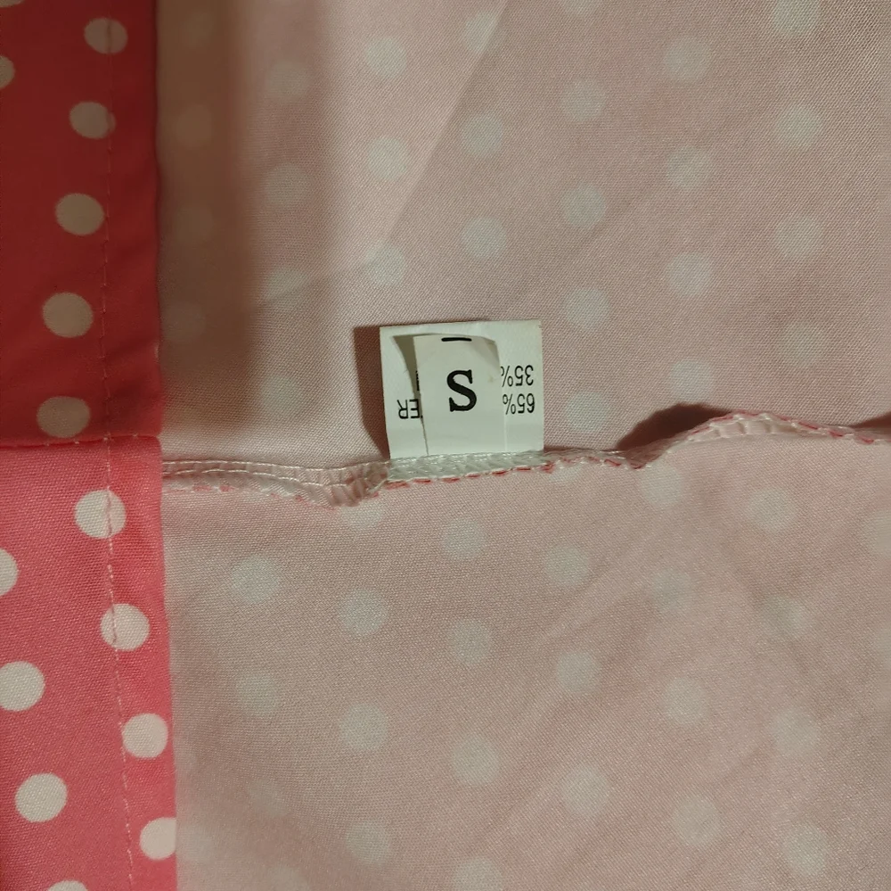 Pink Polka Dot Women's Dress - Picture 4 of 5